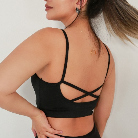 Top Academia Alcinha Fitness Com Cruzado nas CostaS