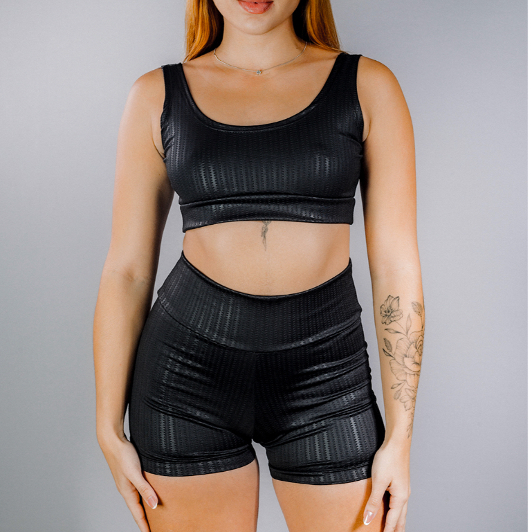 Conjunto Top e Short Cintura Alta NewZig
