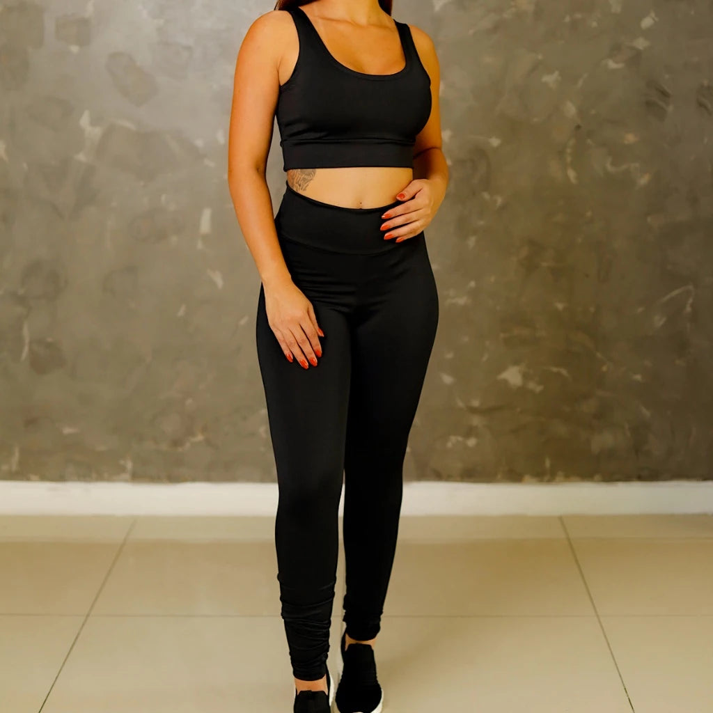 Conjunto Fitness Feminino com Legging e Top